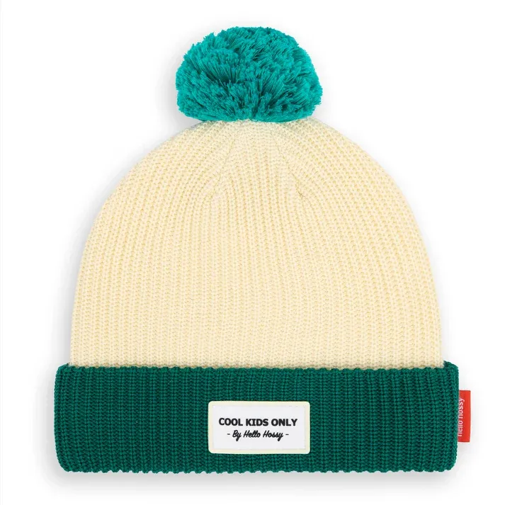 bonnet-colore-enfants-bebes-avec-pompon-creme-vert-hello-hossy-2.webp
