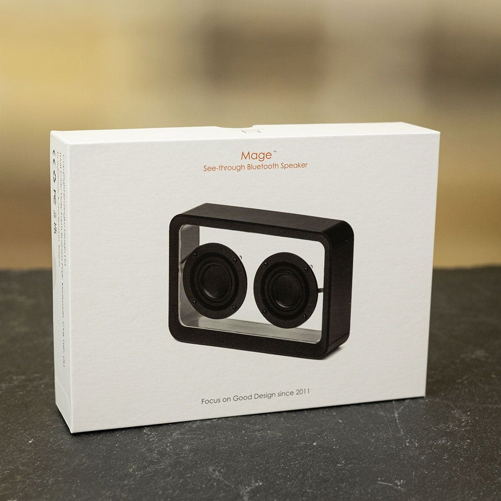 Gingko Design Mage See-Through Bluetooth Speaker - Black