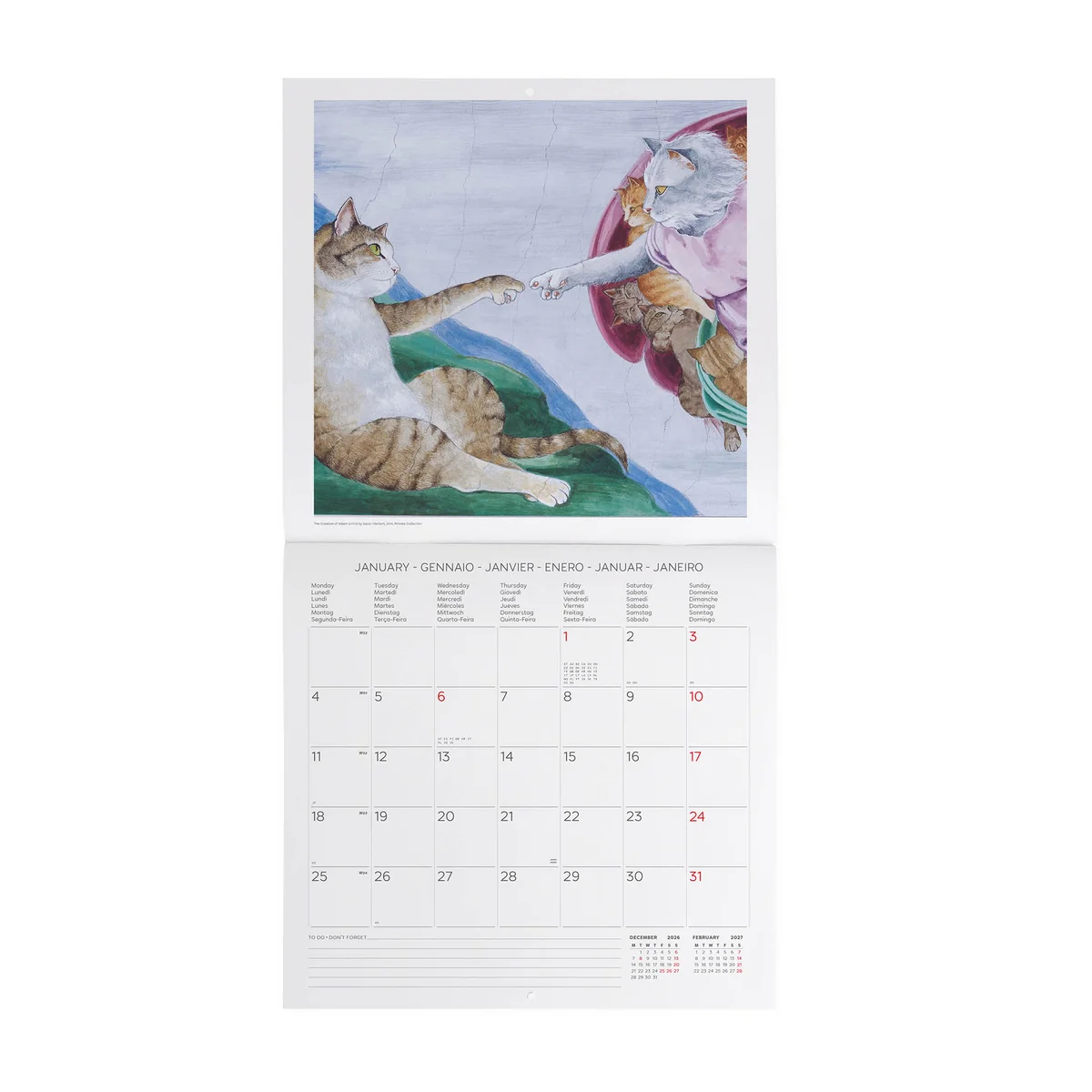 CALENDRIER CHAT ART 2027 [bnr:c1e20d6958d1]