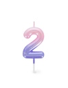 HAPPY BIRTHDAY CANDLE - PINK - 2 [bnr:dc8aac217c45]