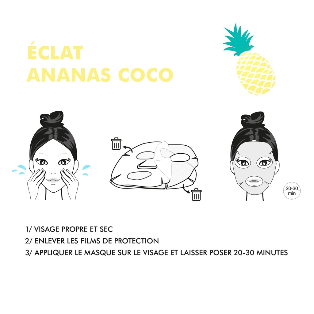 MASQUE ÉCLAT - ANANAS – 3