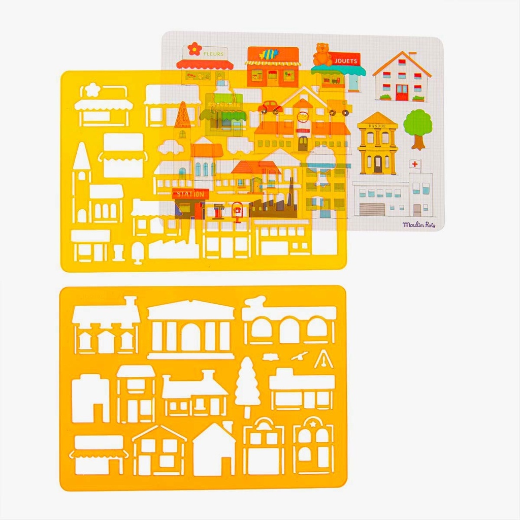 POCHOIRS À DESSIN - LA VILLE – 3