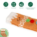Chaussettes antidérapantes de Noël adulte - Pain d'épices – 3