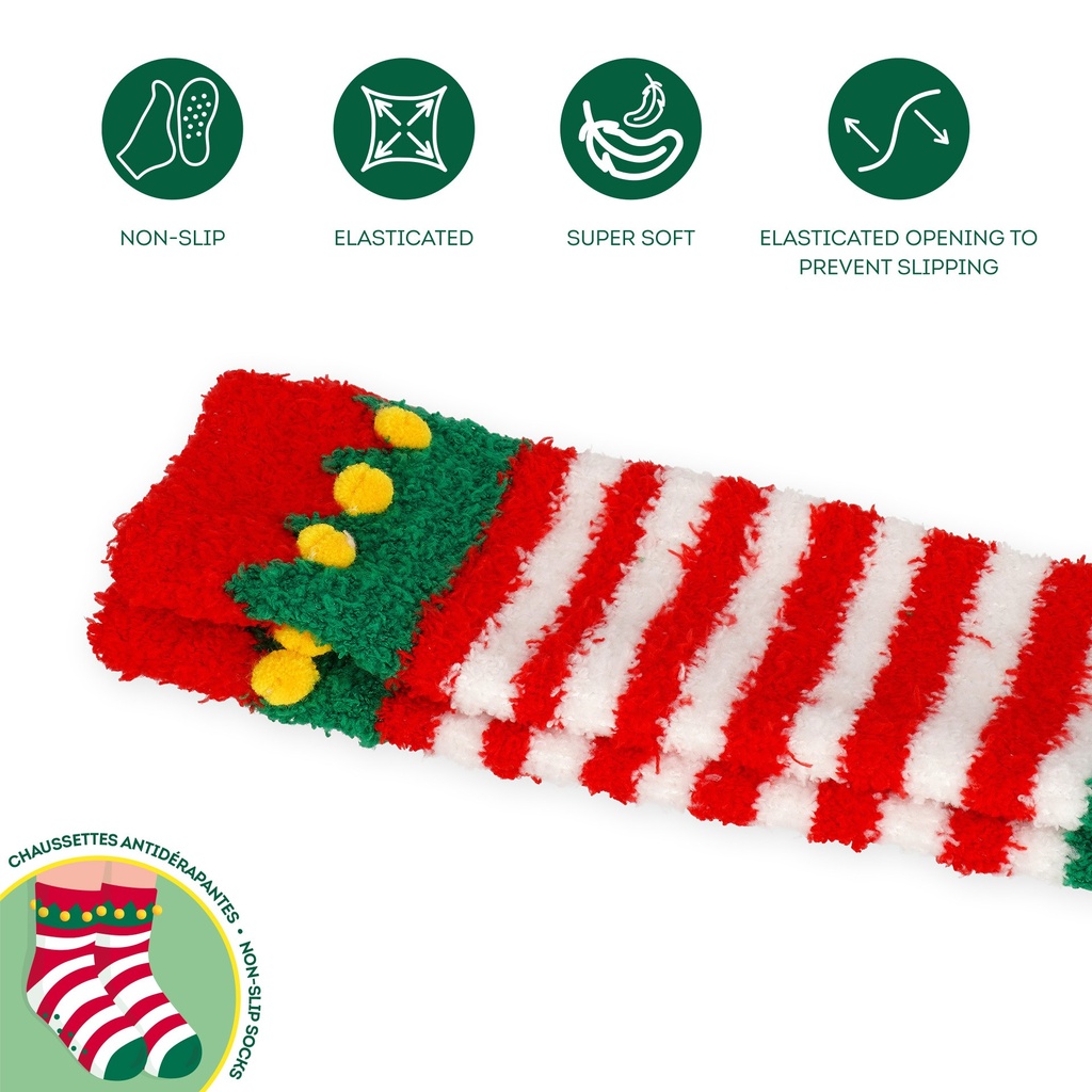Chaussettes antidérapantes de Noël enfant - Elfe – 3