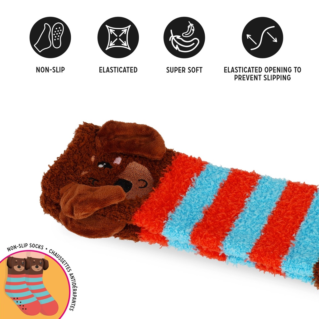 Chaussettes antidérapantes enfant - Chien – 3