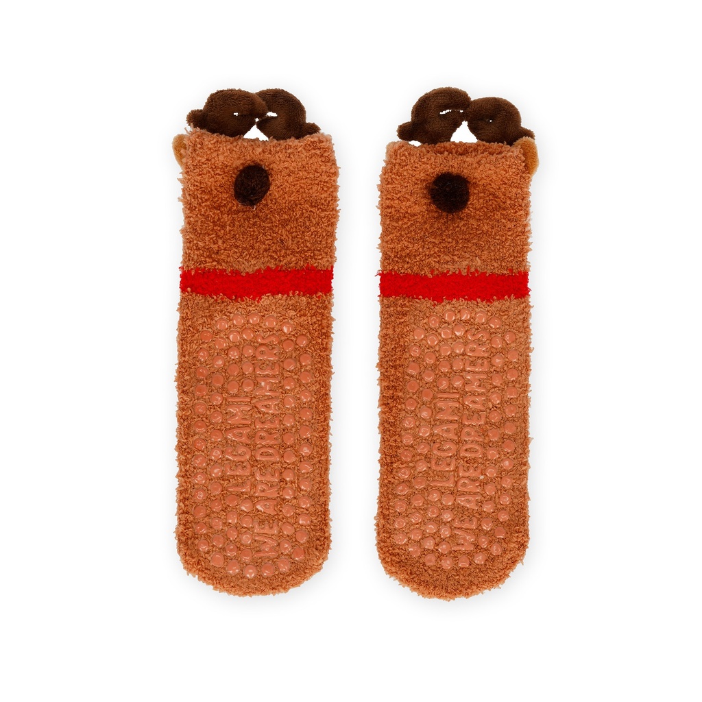 Chaussettes antidérapantes de Noël enfant - Renne – 2