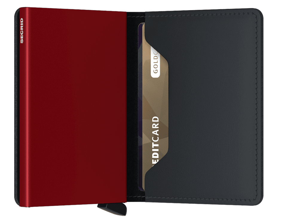 Slimwallet Matte Black & Red - Secrid (2)