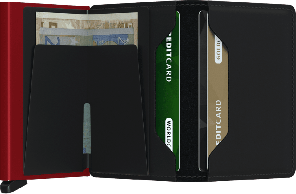 Slimwallet Matte Black & Red - Secrid (3)