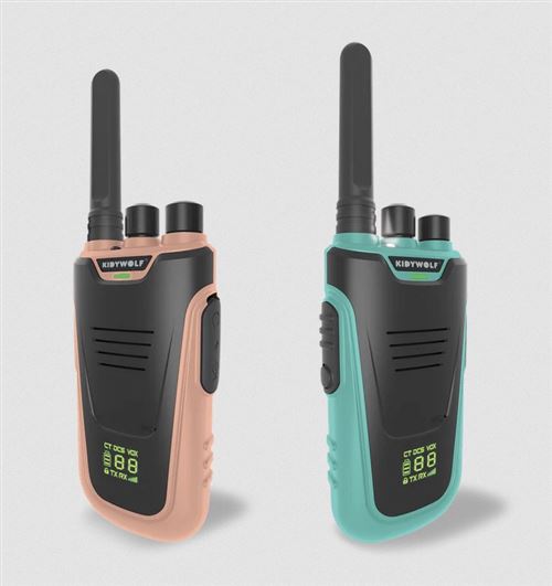 PAIRE DE TALKIE WALKIE NUDE ET CYAN [bnr:65e9fa37e491]