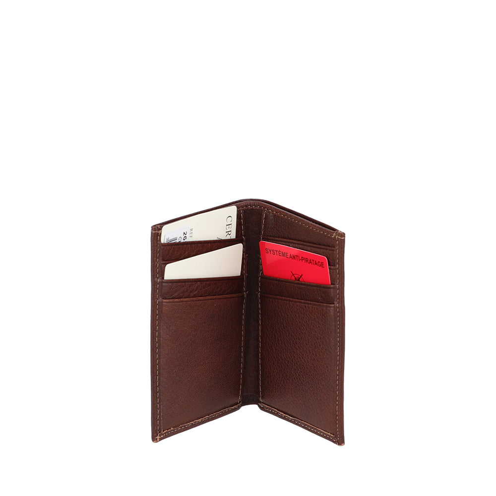 2628-119 Châtaigne - Petit porte-cartes Cuir Nairo - ARTHUR & ASTON 2