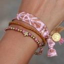 Bracelet Moraira étoile pierre rose - Love Ibiza 2