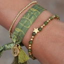 Bracelet Moraira étoile pierre olive - Love Ibiza 2