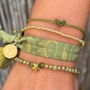 Bracelet Moraira étoile pierre olive - Love Ibiza 3