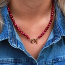 Collier Javea pierre cerise - Love Ibiza 2