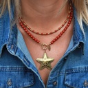Collier Javea pierre brique - Love Ibiza 4