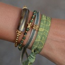 Bracelet pierres tortue serpentine - Love Ibiza 3