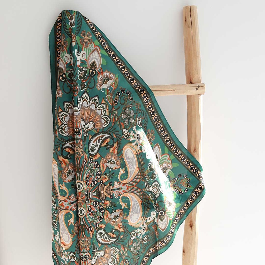 Bandana paisley vert orange - Love Ibiza 2