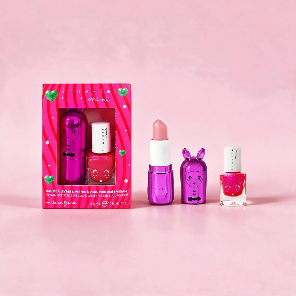 Duo baume à levres + vernis rose – 2