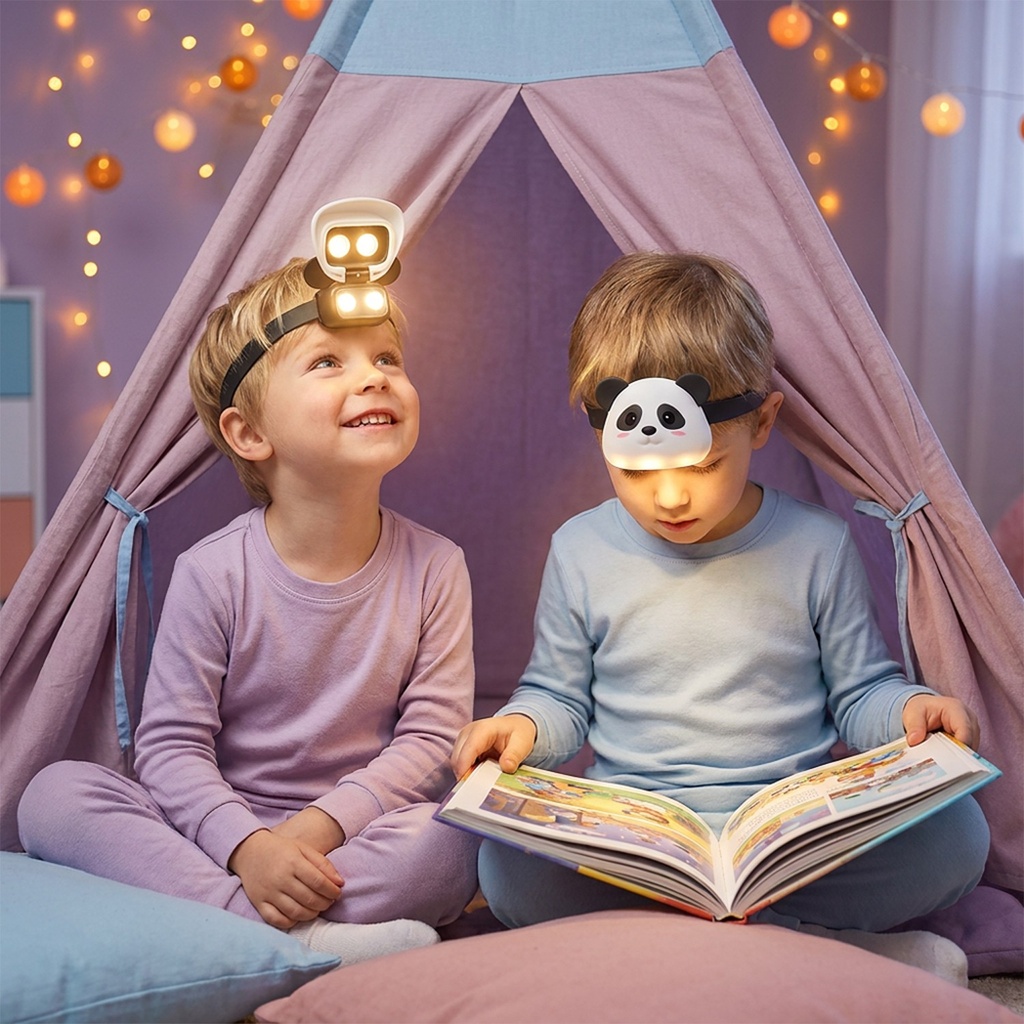 LAMPE FRONTALE ENFANT EN SILICONE - PANDA – 2