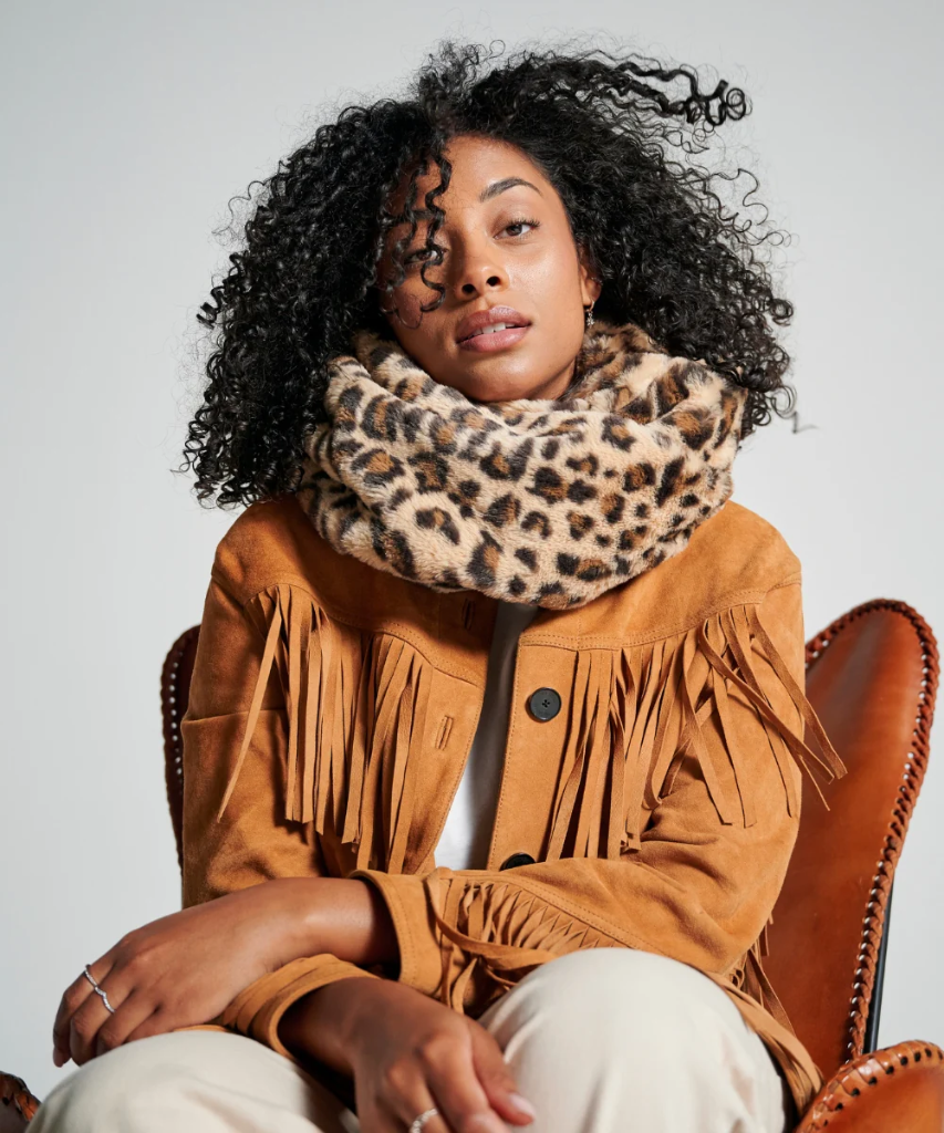 Tour de cou fourrure - Léopard - Waro