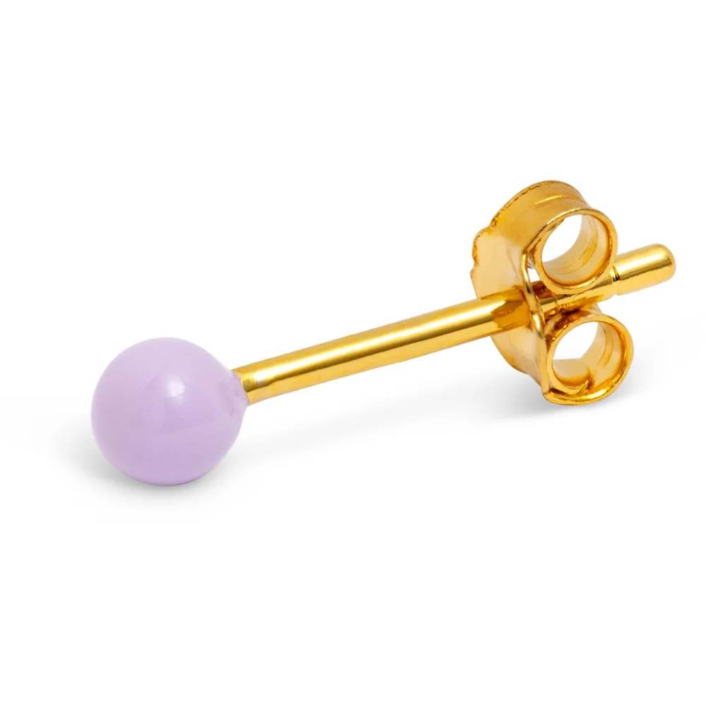 Boucle d'oreille Ball à bille de couleur 1 pièce - Lulu