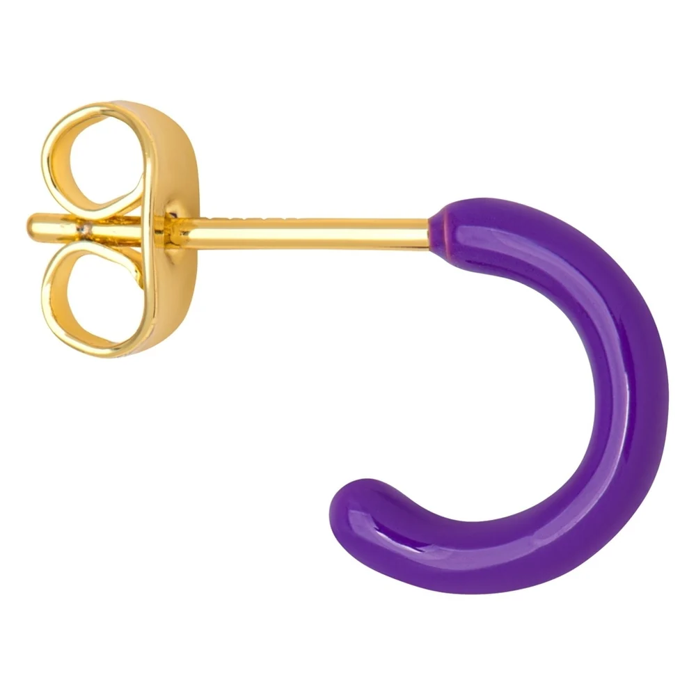 Boucle d'oreille Color Hoop Large 1 pièce - Lulu (Mauve)