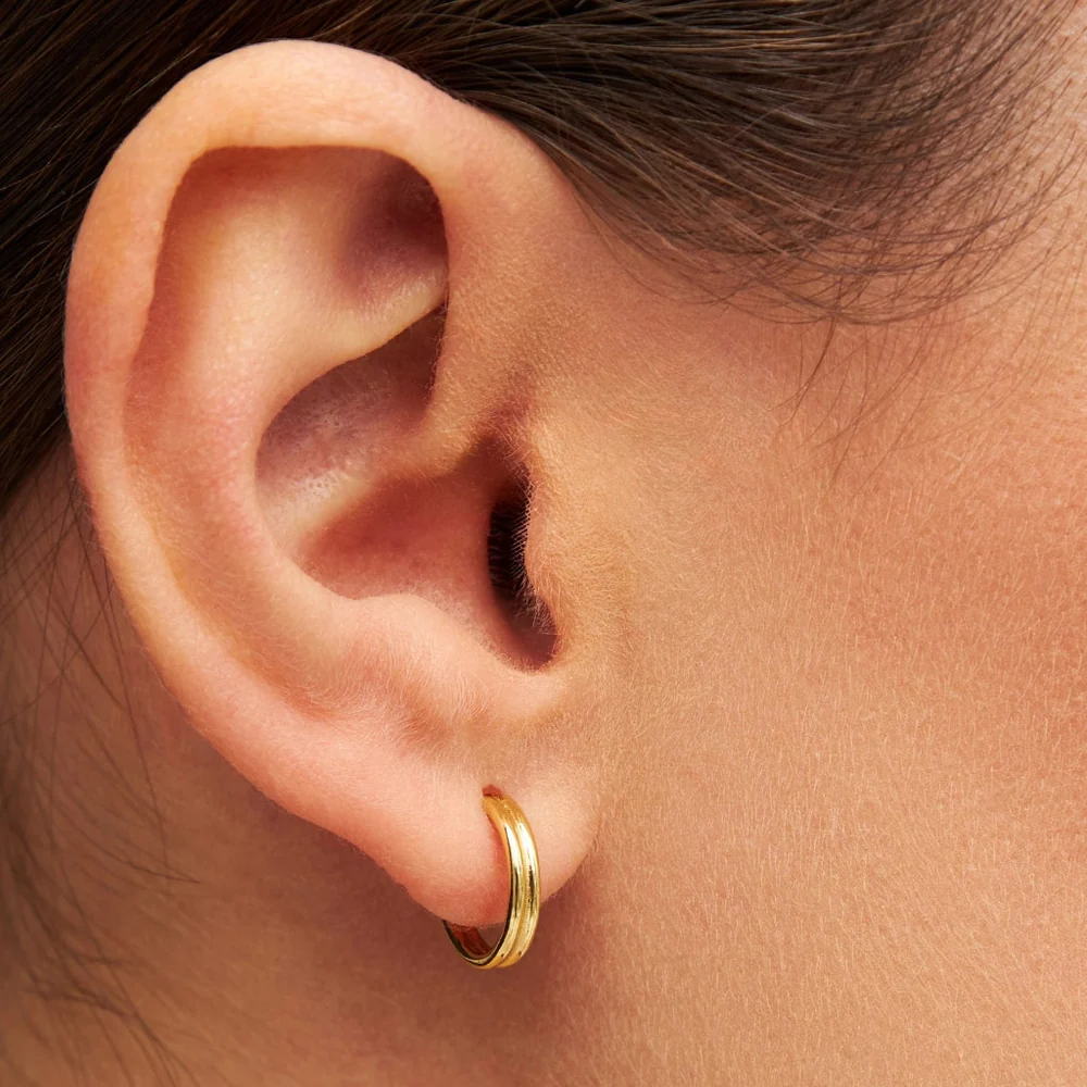 Boucle d'oreille 2 pour 1 paire de petits cerceaux - Lulu