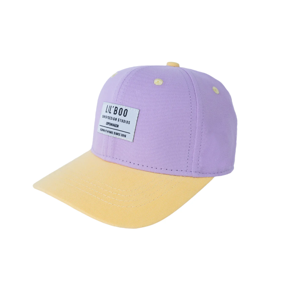 Casquette Organic Block Violet/Jaune - Lil'Boo