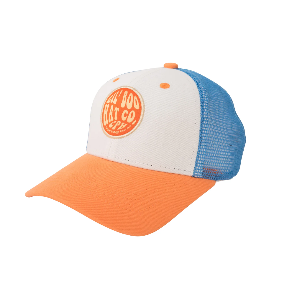 Casquette Block Trucker cap Bleu/Orange - Lil'Boo