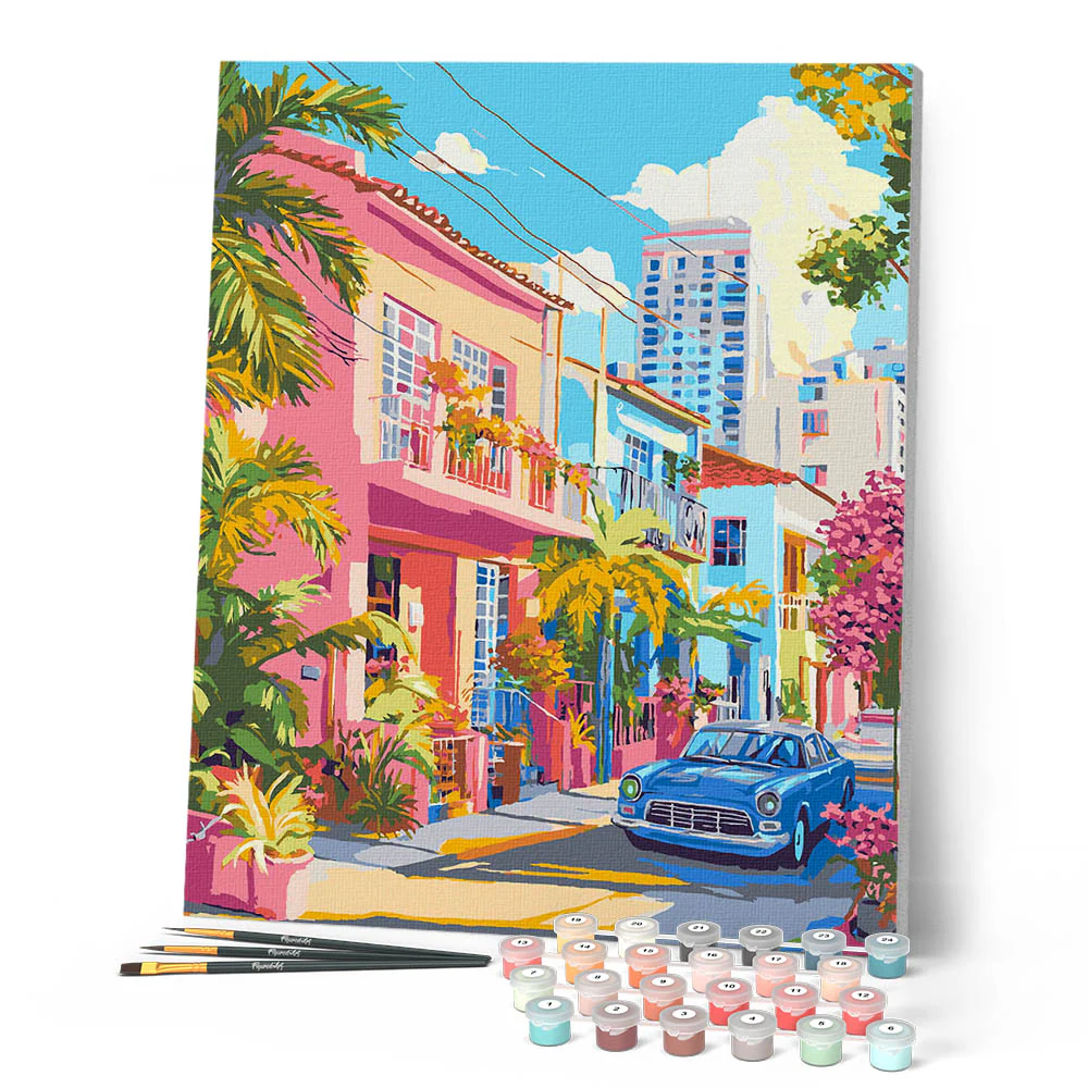 Peinture au numéro - Rue Colorée - Figured'Art