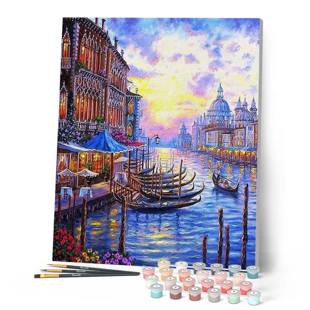 Peinture au numéro - Le Grand Canal de Venise - Figured'Art
