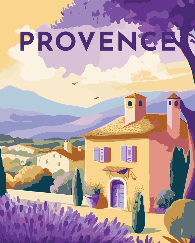 Peinture au numéro - Vintage Provence - Figured'Art
