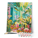Peinture au numéro - Porte tropicale - Figured'Art