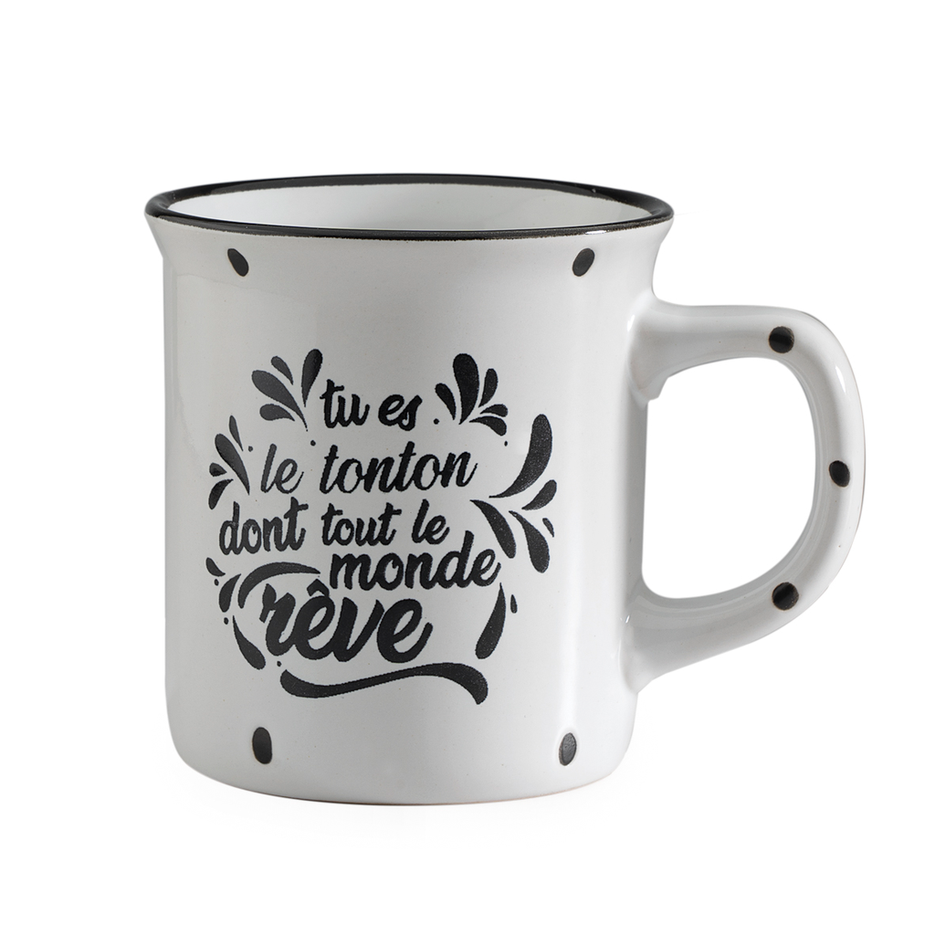 Mug Tonton bord noir
