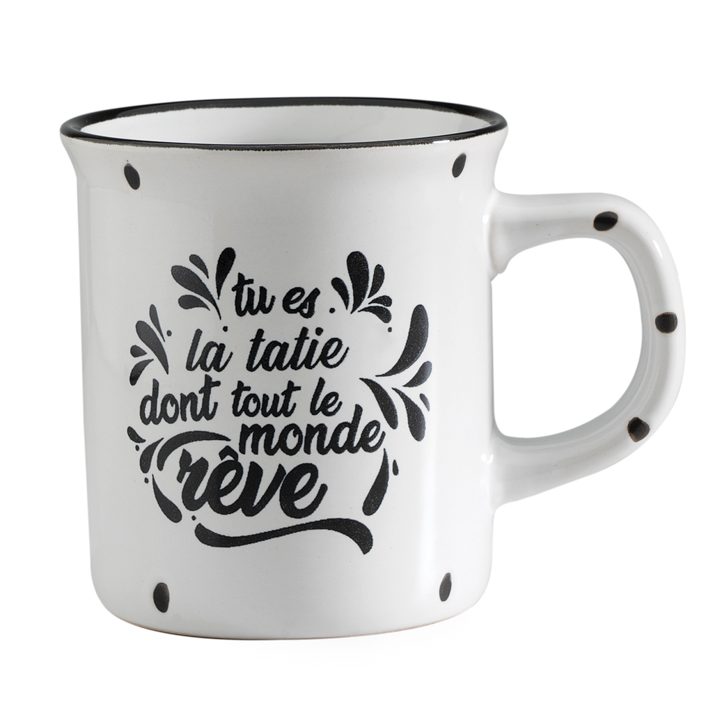 Mug Tatie bord noir