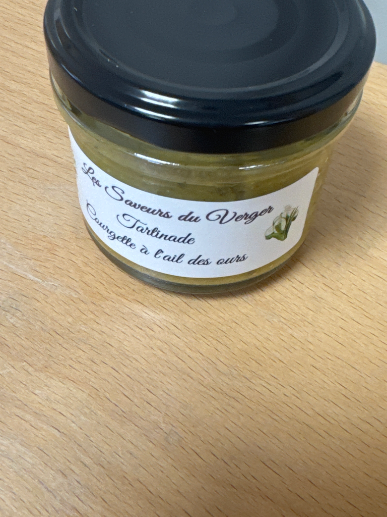 Tartinade Courgette à l'ail des ours - 125ml - Les saveurs du Verger