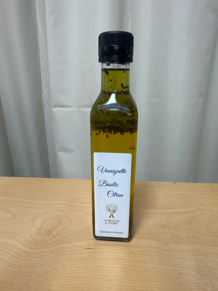 Vinaigrette Basilic / Citron - 25cl - Les saveurs du Verger