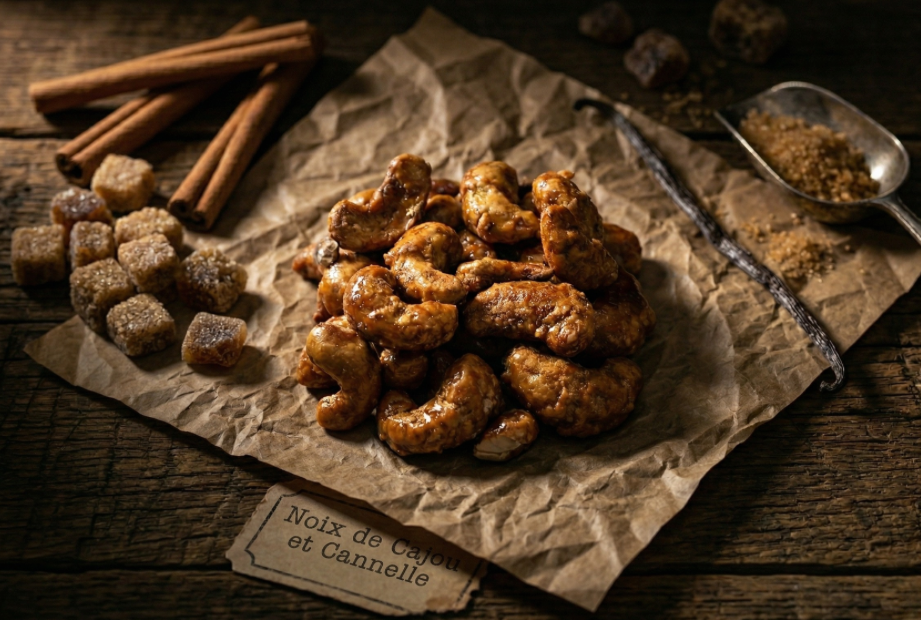 Noix de Cajou caramélisées - Cannelle de Sumatra - Les Bonbons de Grand-Mère