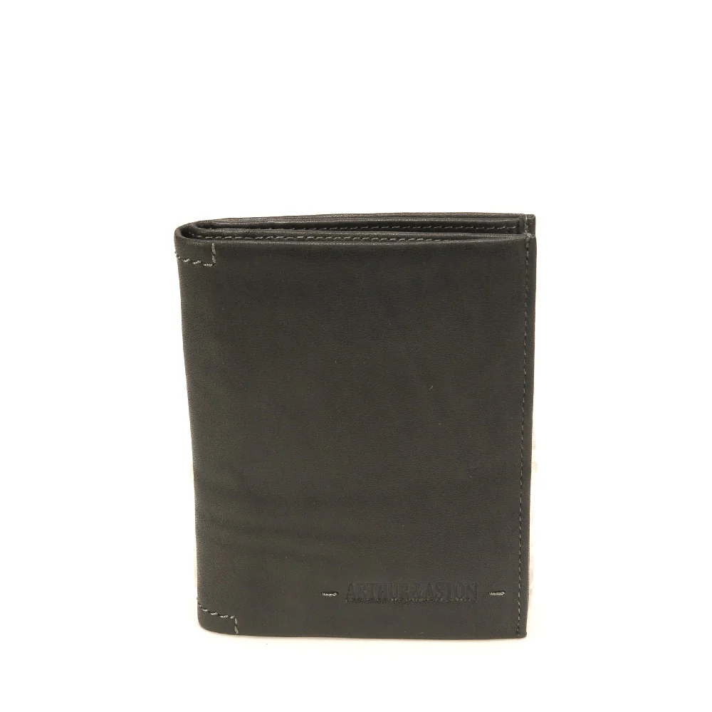 2028-966 Portefeuille cuir Johany Noir - ARTHUR & ASTON