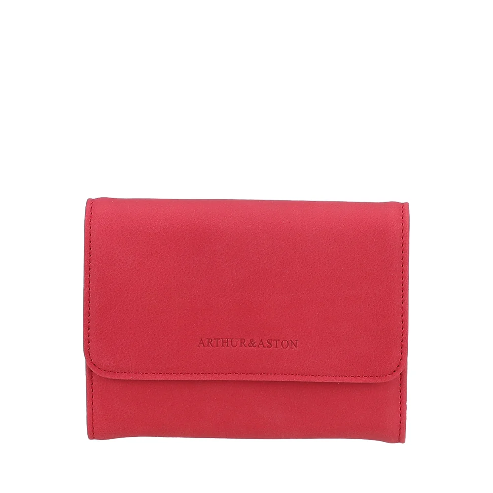 2613-316 Fuchsia - Porte-Monnaie et cartes cuir - ARTHUR & ASTON