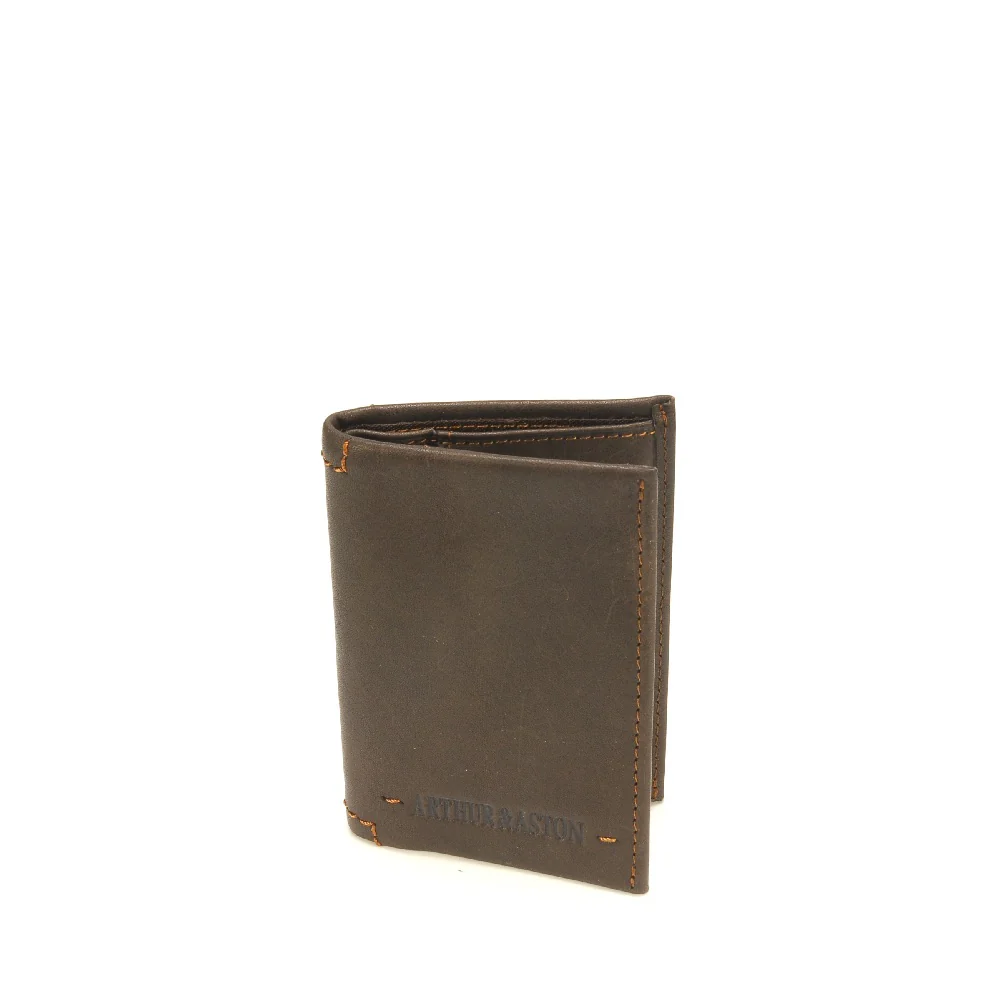 2028-121 Porte-Cartes Johany cuir plongé - ARTHUR & ASTON (Noir)