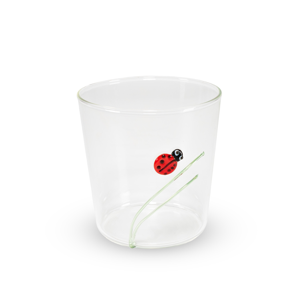 Gobelet en verre avec décor - 250ML  - WD (Coccinelle)