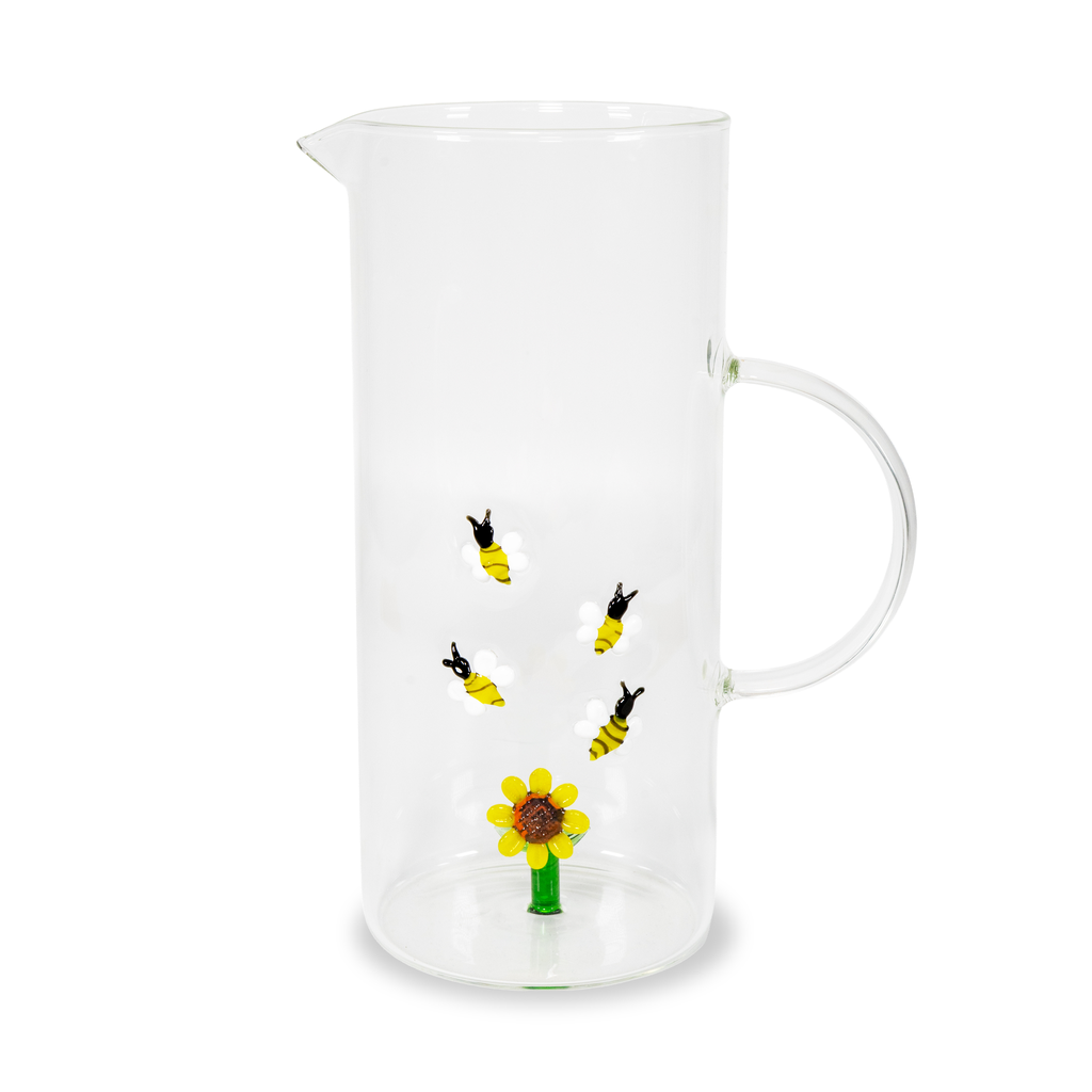Carafe en verre avec décor - 1,3L - WD