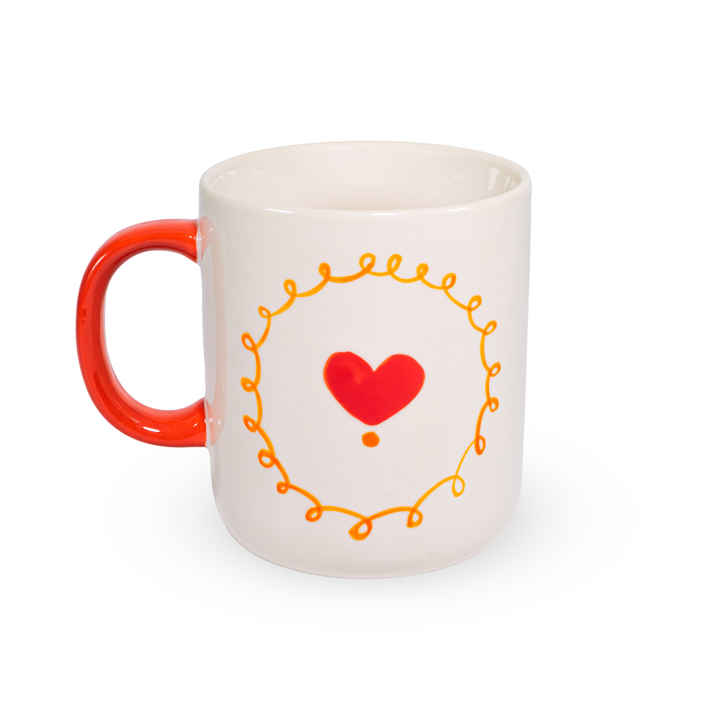 Tasse en grès avec décor - Capacité 400 ml - WD