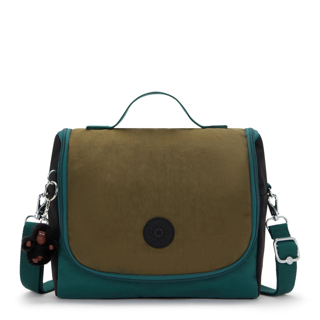 Lunchbox New kichirou Black Khaki Block - Kipling