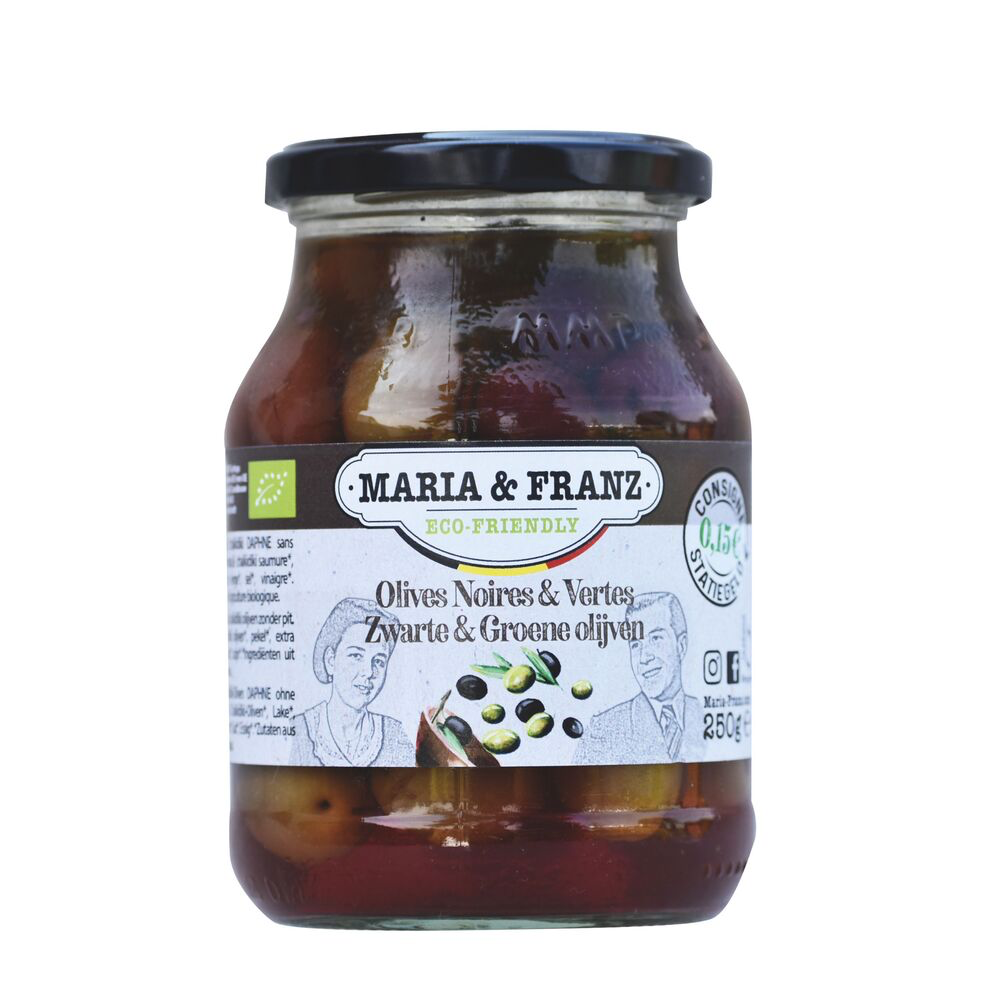 Olives vertes & noires - 500g - Foodprint