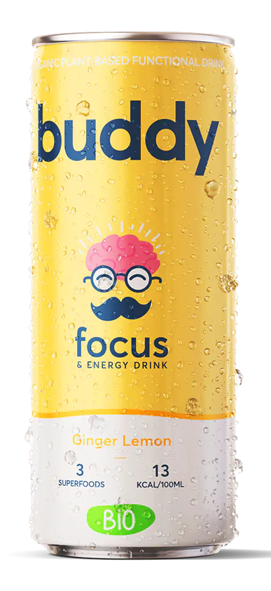 Buddy Citron Gingembre - Boisson énergétique naturelle Bio - 250ml - Foodprint