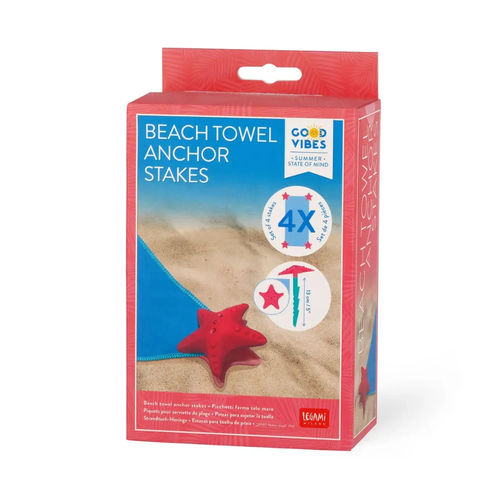 Set de 4 Piquets pour Serviette de Plage - Legami