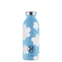 Gourde isotherme bleu avec motif - 500Ml - 24Bottles