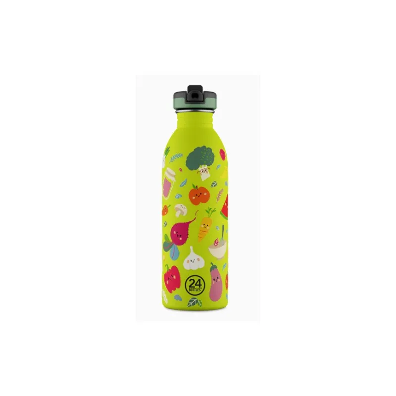Gourde enfant à motif Veggie - 500Ml - 24Bottles